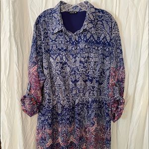 Indulge Paisley Design Midi Dress